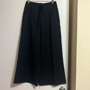 Paige Charisma Culottes, Black, size 6